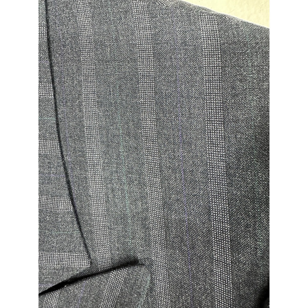 VTG 80s Alexander Julian SIZE 12 Pinstripe Navy Double Breasted 100% Wool USA - Picture 15 of 16